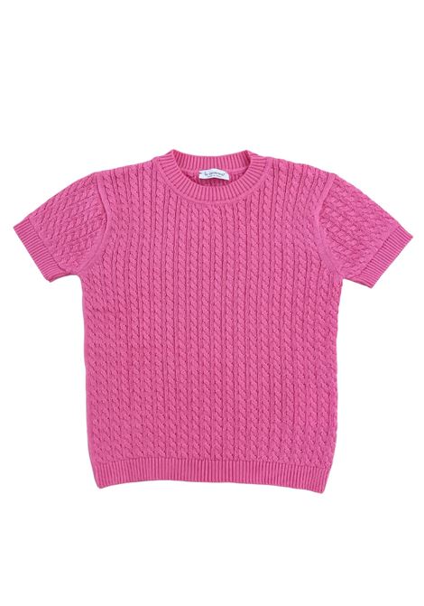 t-shirt in filo trecce coconnè | T-shirt | 3058FUCSIA