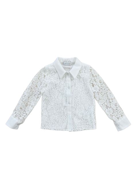 camicia in pizzo bianca elsy | Camicie & Top | RAFFAELLA002