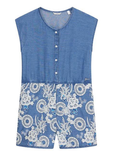 tutina corta ricamata GUESS kids | Abiti & Tute | J6GK20D3LP0BLEQ