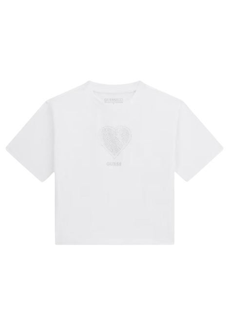 t-shirt relax fit con strass GUESS kids | T-shirt | J6RI05K6YW4G011
