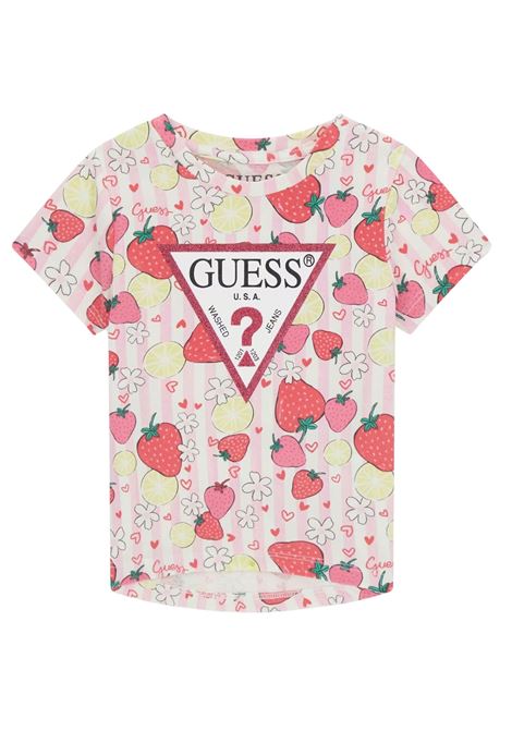 t-shirt a fantasia con logo GUESS kids | T-shirt | K6GI13K6YW4PME9