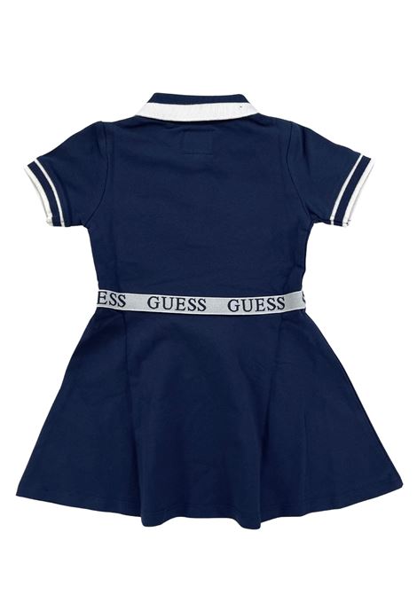 abito in cotone blu GUESS kids | Abiti & Tute | K6RK14K7064G7HR