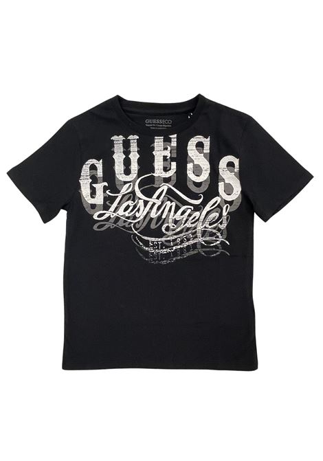 t-shirt con stampa GUESS kids | T-shirt | L6GI13K8HM4JBLK