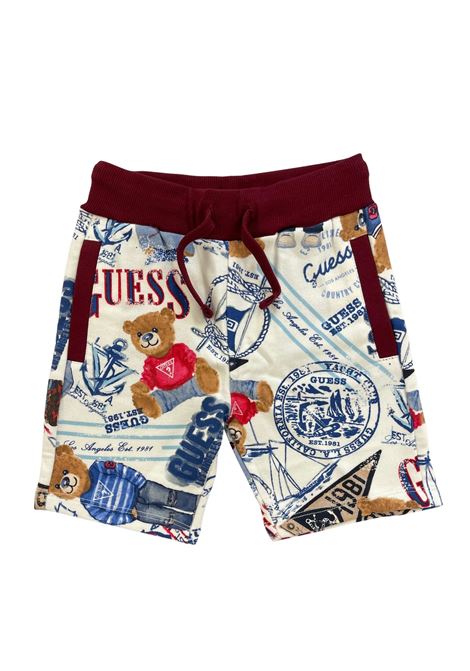 short in cotone fantasia GUESS kids | Pantaloni e Bermuda | N6RD00KA6R4P7HZ