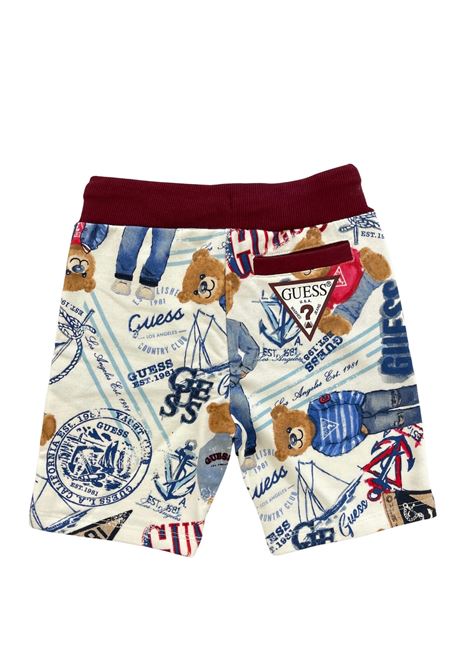 short in cotone fantasia GUESS kids | Pantaloni e Bermuda | N6RD00KA6R4P7HZ