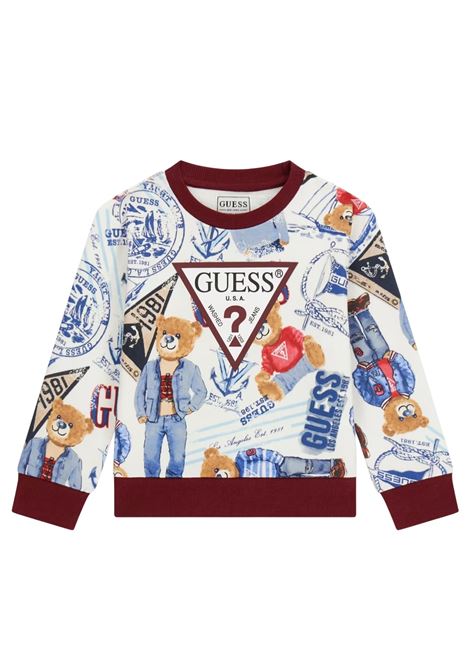 felpa girocollo fantasia GUESS kids | Felpe | N6RQ00KA6R4P7HZ