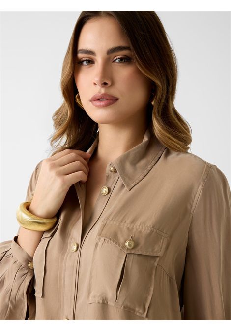 Camicia beige GUESS | Pantaloni & Jeans | W6GB07W1781G1DQ