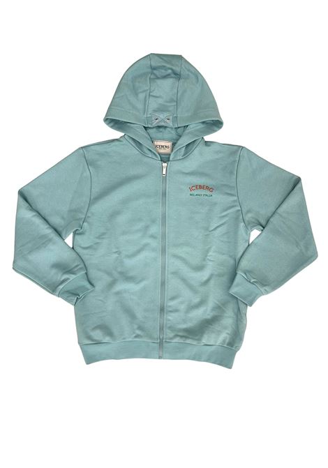 felpa con cappuccio iceberg | Felpe | MFICE6101JMINT