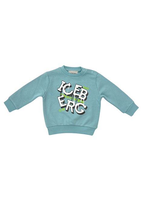 felpa con stampa logo iceberg | Felpe | MFICE6113BMI