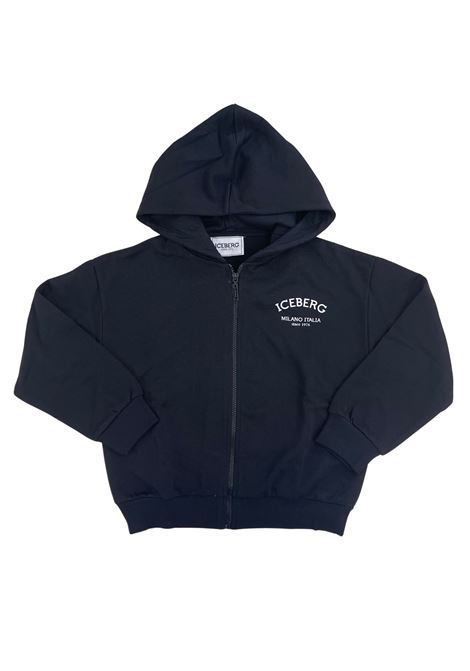 felpa con cappuccio iceberg | Felpe | MFICE6119JNERO