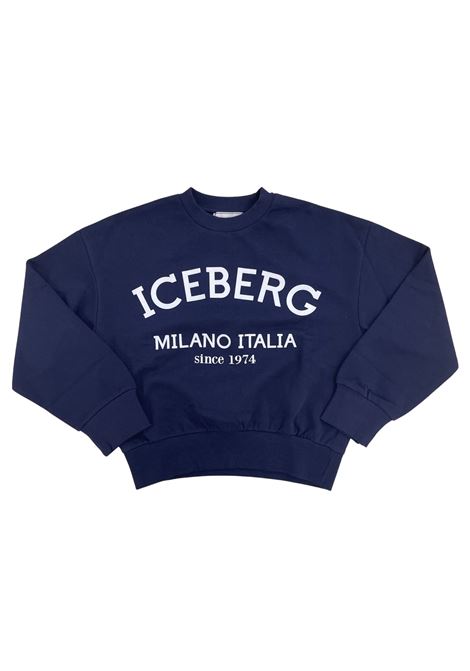 felpa basic girocollo iceberg | Felpe | MFICE6120JBLU