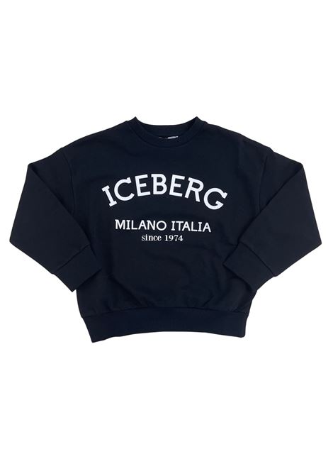 felpa basic girocollo iceberg | Felpe | MFICE6120JNERO