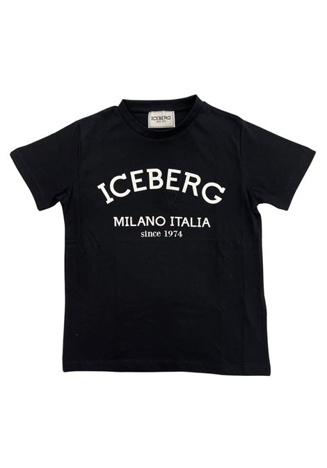 t-shirt basic con logo iceberg | T-shirt | TSICE6127JNERO