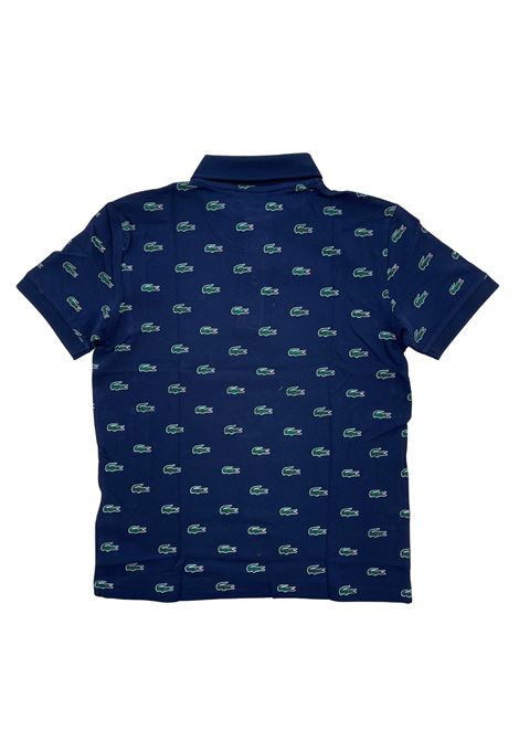 polo logata blu lacoste | T-shirt | 947041UGW