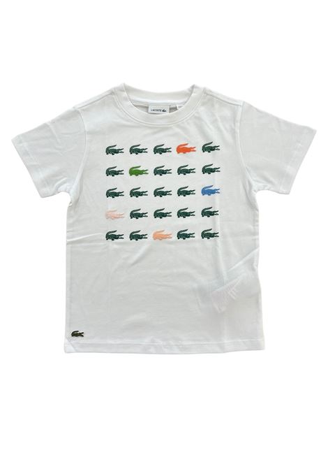 t-shirt con stampa loghi lacoste | T-shirt | 947587W8L