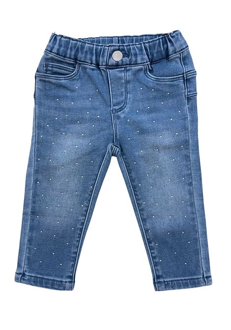 jeans con strass liu jo baby | Pantaloni e Bermuda | HA6023D5046C3822