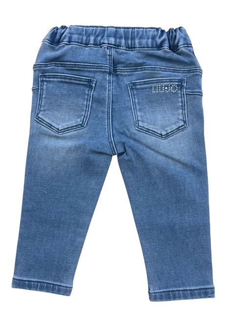 jeans con strass liu jo baby | Pantaloni e Bermuda | HA6023D5046C3822