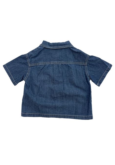 camicia cropped in denim moschino | Camicie | MUC01KL0E4540188