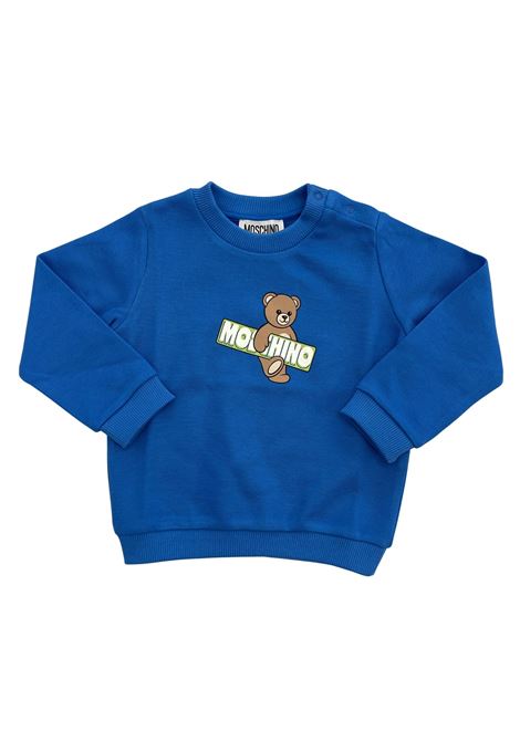 felpa girocollo moschino | Felpe | MWF060BLUETTE