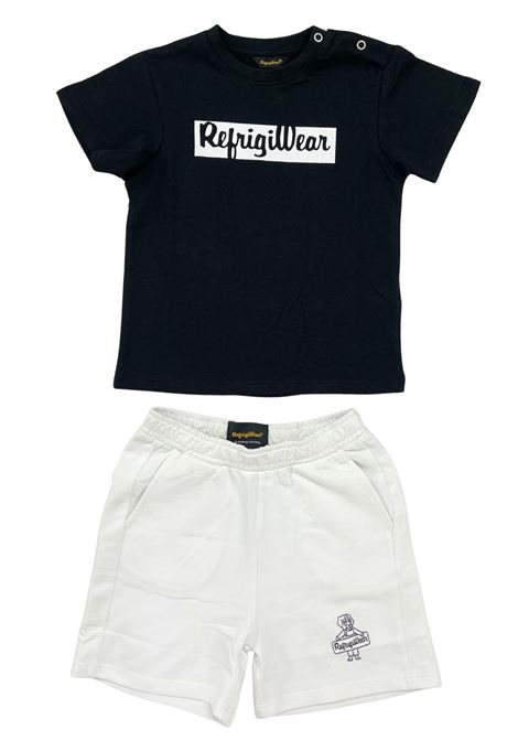 completo t-shirt e short refrigiwear | Completi | RN1745BIANCO NERO