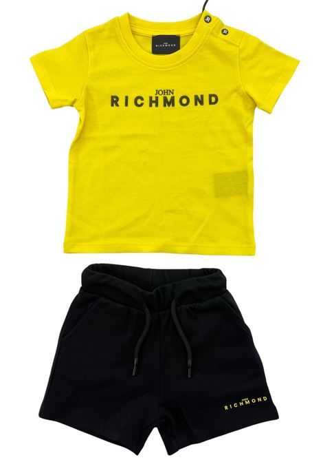 completo t-shirt e short richmond | Completi | 26006GIALLO NERO