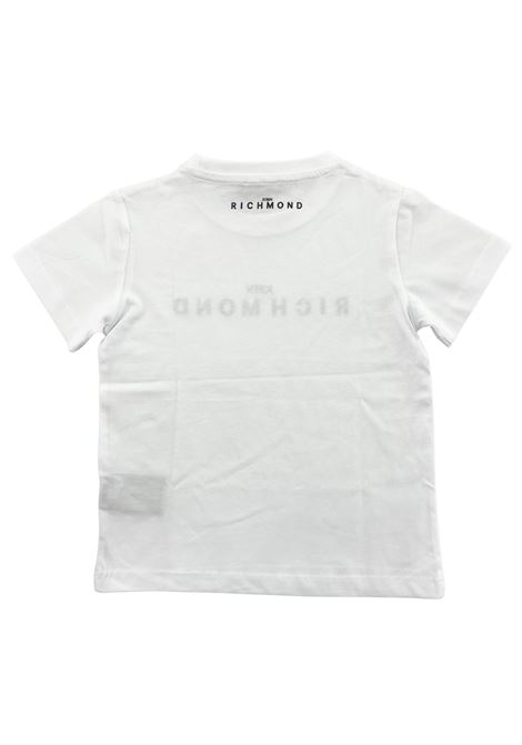 t-shirt basic con logo richmond | T-shirt | 26008BIANCO