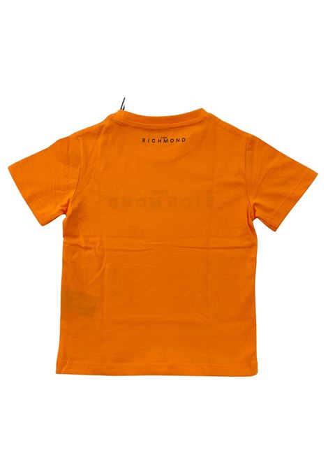 t-shirt basic con logo richmond | T-shirt | 26008ORANGE
