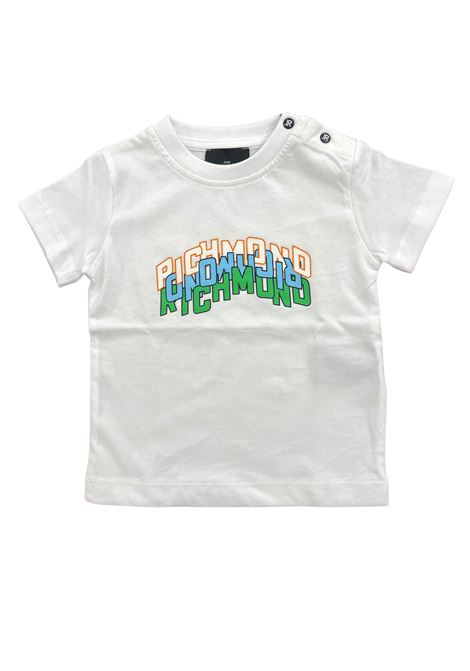 t-shirt con stampa richmond | T-shirt | 26104TSBIANCO
