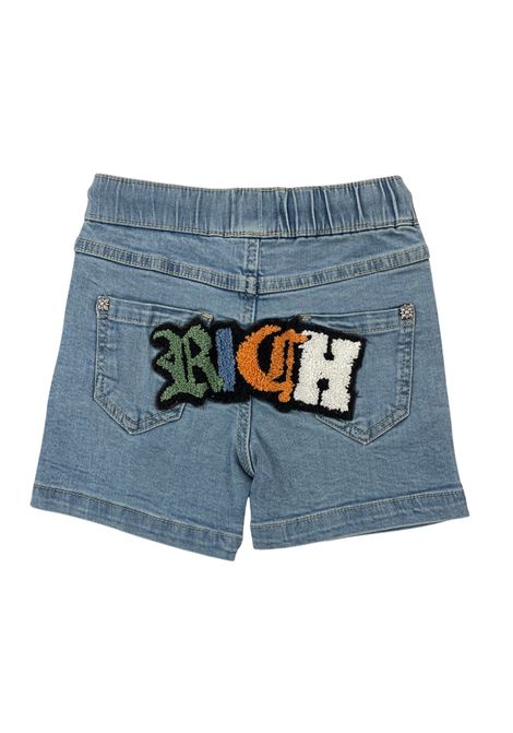 bermuda con logo richmond | Pantaloni e Bermuda | RIP26107BEJEANS