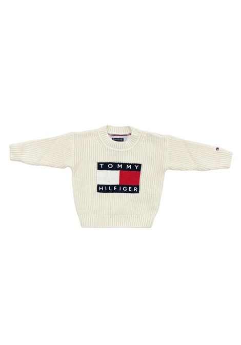 maglioncino con logo tommy hilfiger | Maglieria | KB10007TIVI