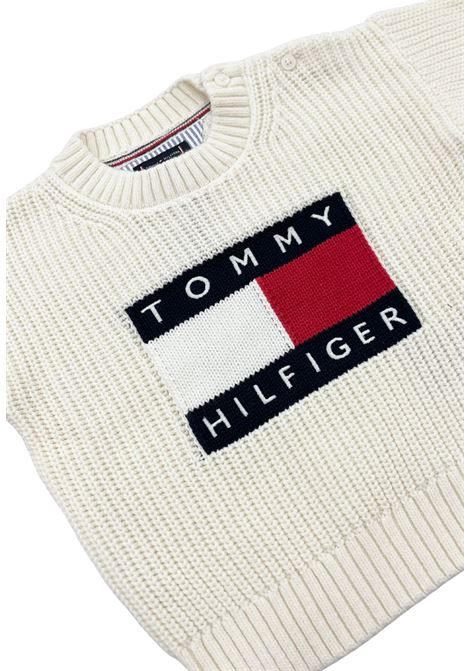 maglioncino con logo tommy hilfiger | Maglieria | KB10007TIVI