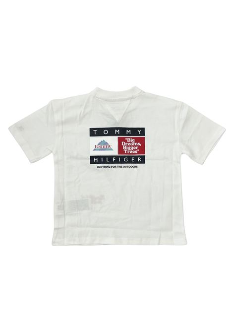 t-shirt con stampe tommy hilfiger | T-shirt | KB10058JWHI