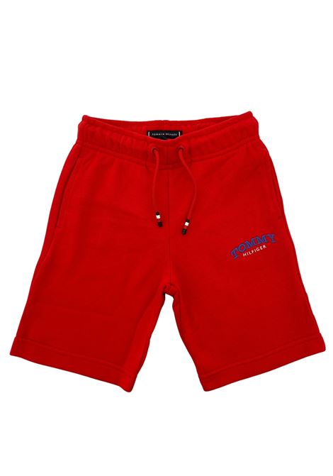 bermuda  in cotone sportivo tommy hilfiger | Pantaloni e Bermuda | KB10242TXL8