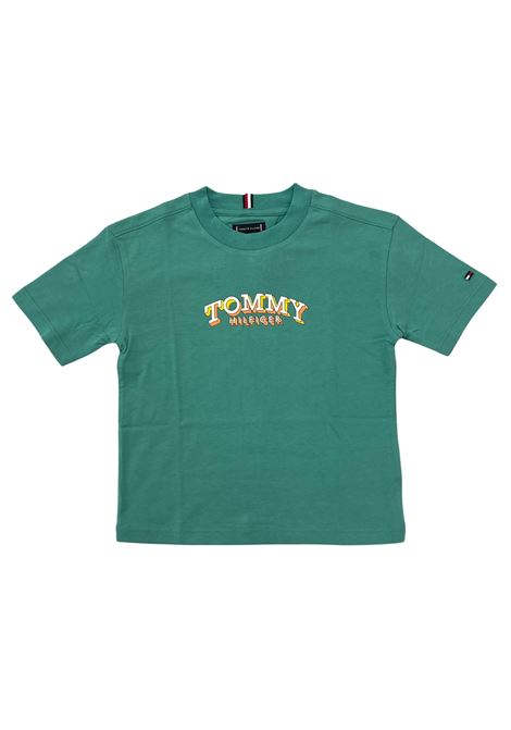 t-shirt con stampa tommy hilfiger | T-shirt | KB10267JL5Y
