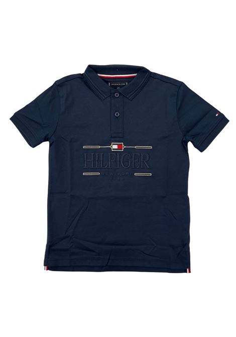 polo con logo tommy hilfiger | T-shirt | KB10359TNA