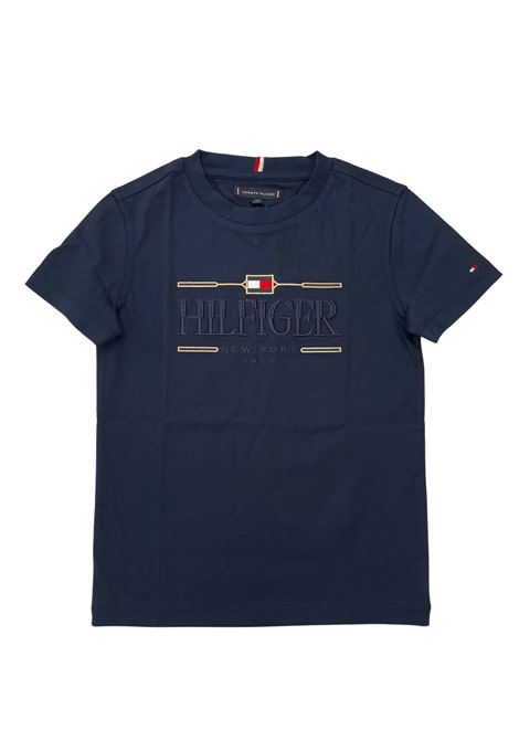 t-shirt con logo tommy hilfiger | Maglieria & Felpe | KB10360TNA