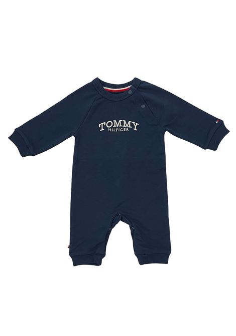tutina con logo tommy hilfiger | Tutine | KN02136NA