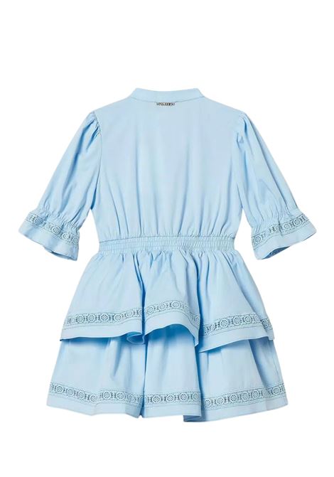 abito in popeline con pizzo twinset | Abiti & Tute | GB2022SKY