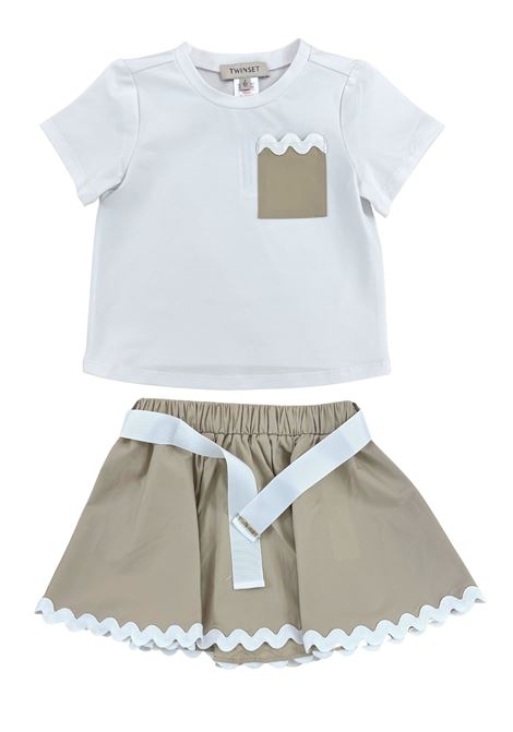 completo t-shirt e gonna twinset | Completi | GB2154WHI