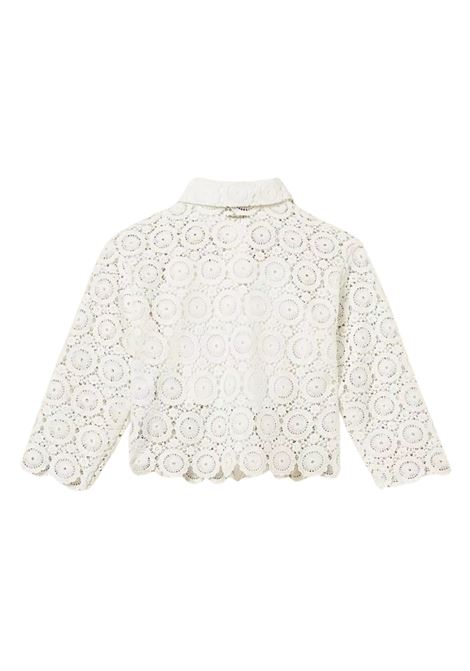 camicia in pizzo macramè twinset | Camicie | GJ2Q25WHI