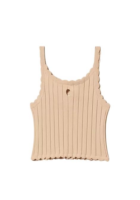 Top cropped in maglia twinset | Top | GJ3012SA