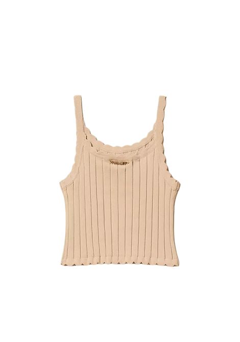 Top cropped in maglia twinset | Top | GJ3012SA