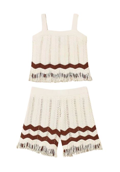 top e short in maglia twinset | Completi | GJ3021MI