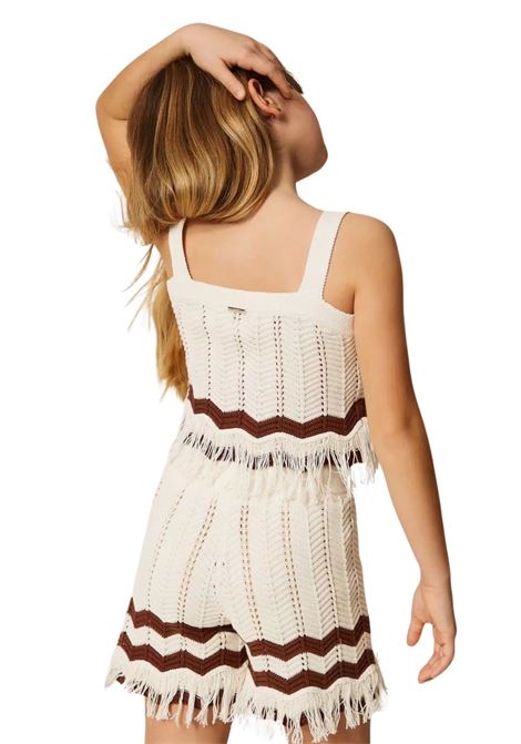 top e short in maglia twinset | Completi | GJ3021MI