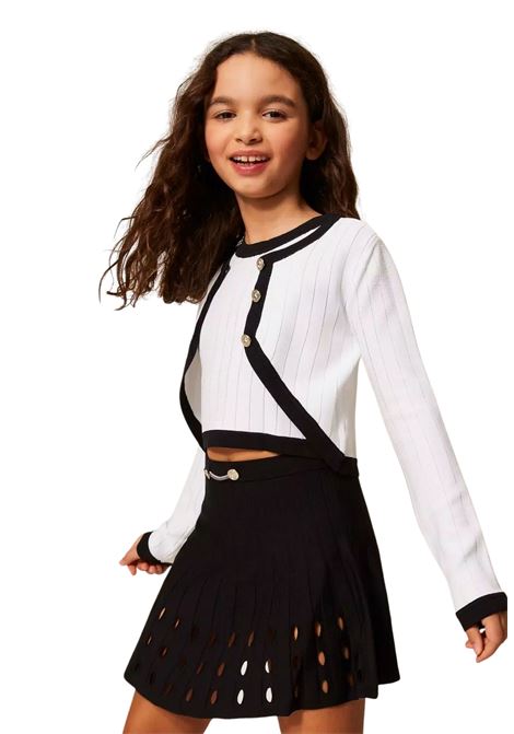 gonna in maglia traforata twinset | Gonna & Shorts | GJ3Q22006