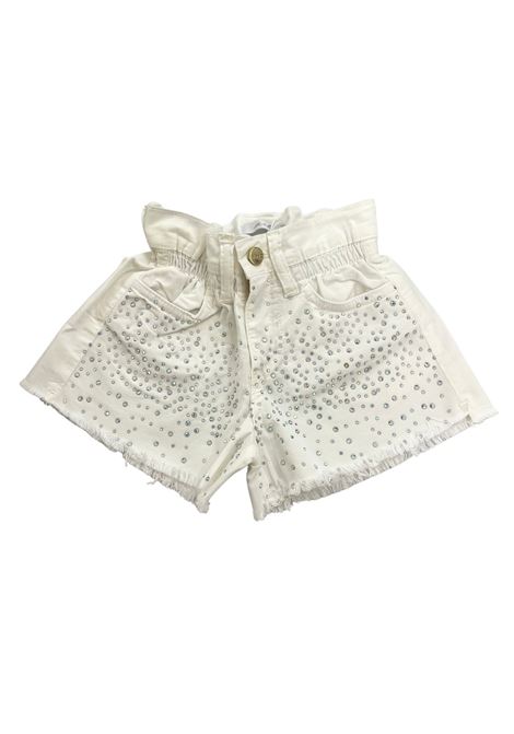 short con strass u+e | Gonna & Shorts | UE2142LATTE