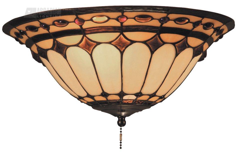 Landmark 990J Diamond Traditional Tiffany Ceiling Fan Light Kit