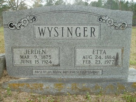 WYSINGER, JERDEN - Union County, Arkansas | JERDEN WYSINGER - Arkansas Gravestone Photos