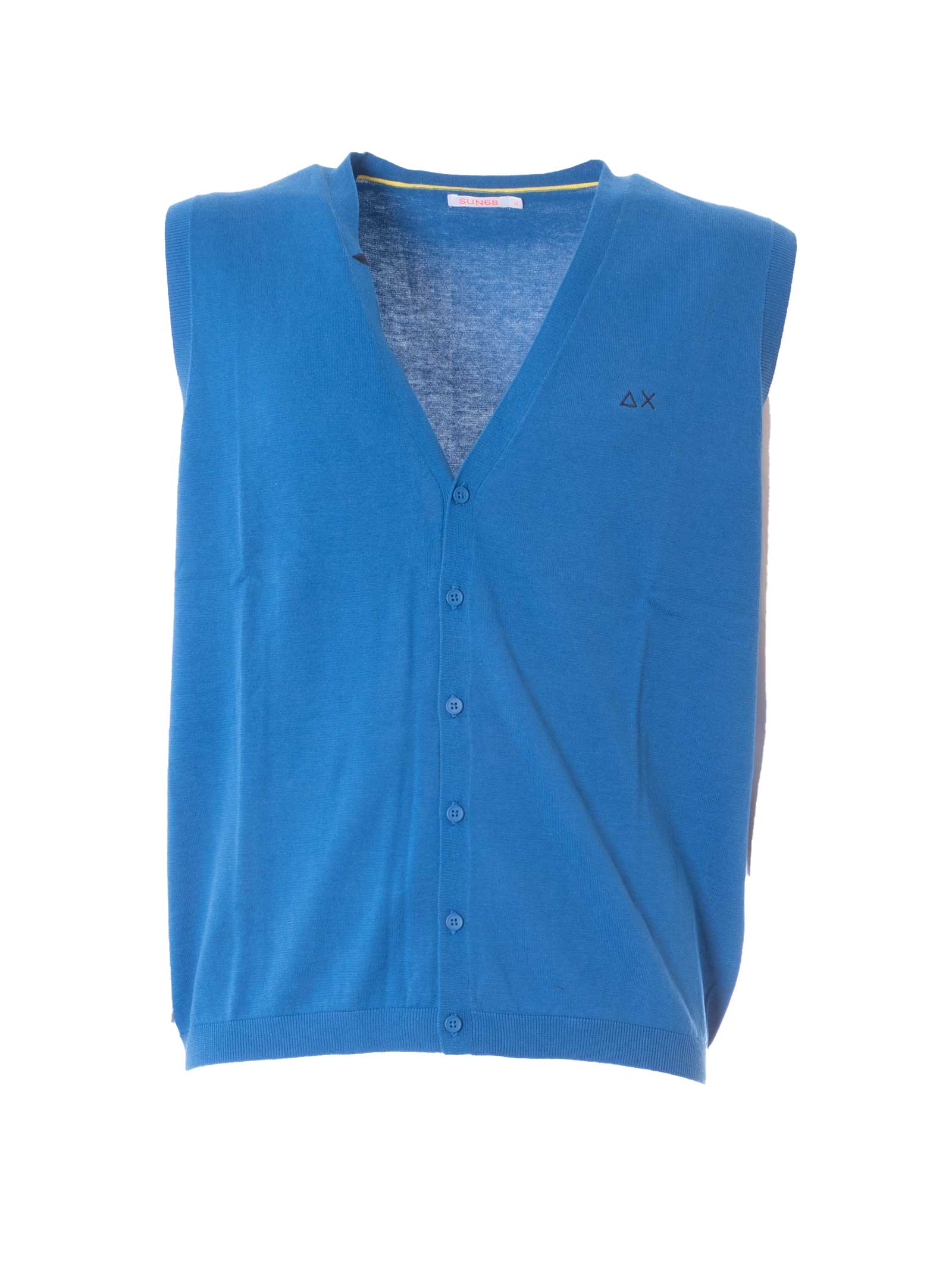 GILET AZZURRO - SUN68 - Assolo Fashion