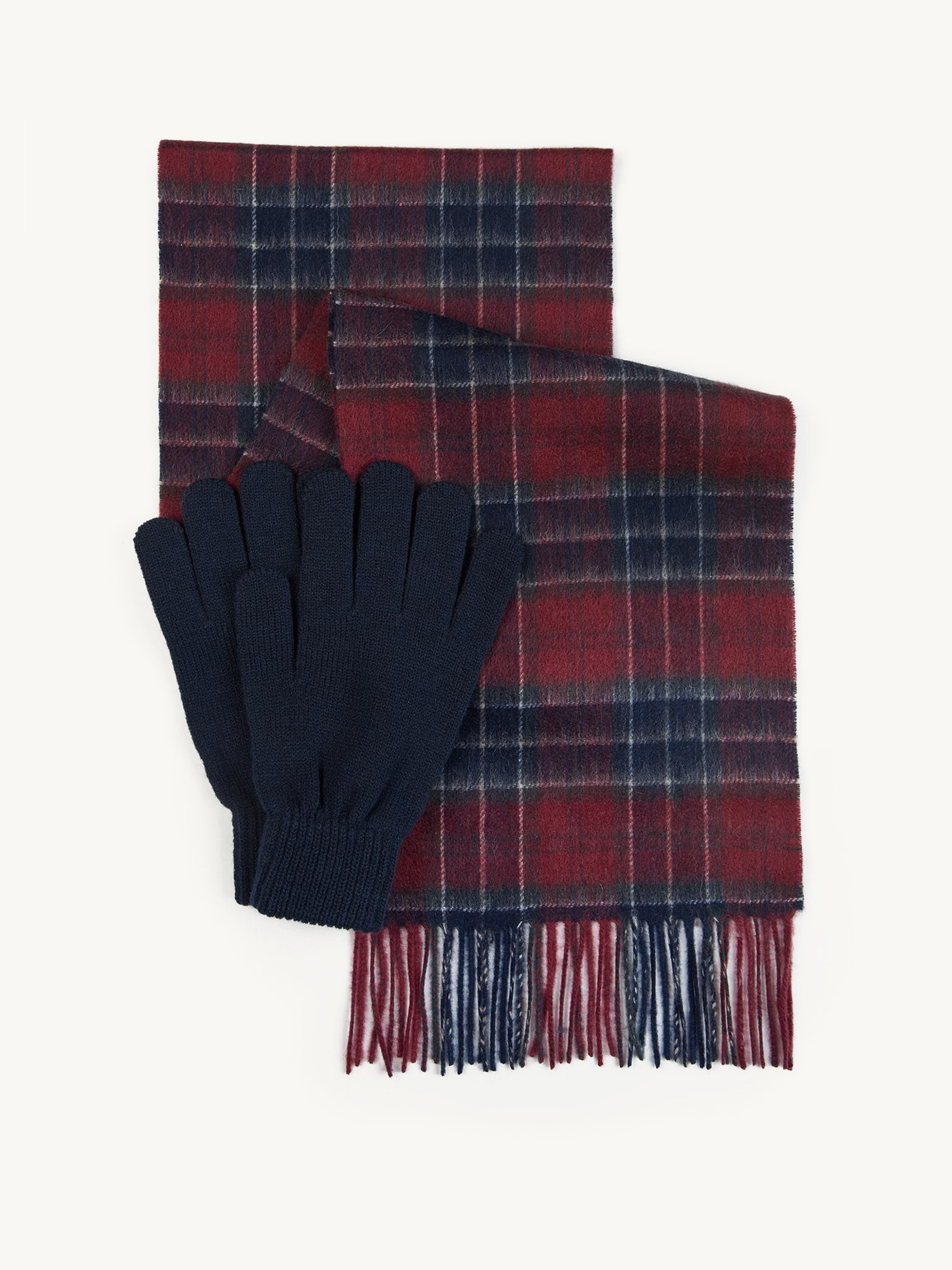 barbour scarf and gloves